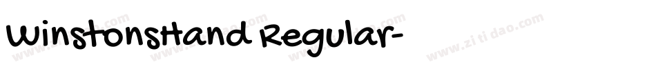 WinstonsHand Regular字体转换